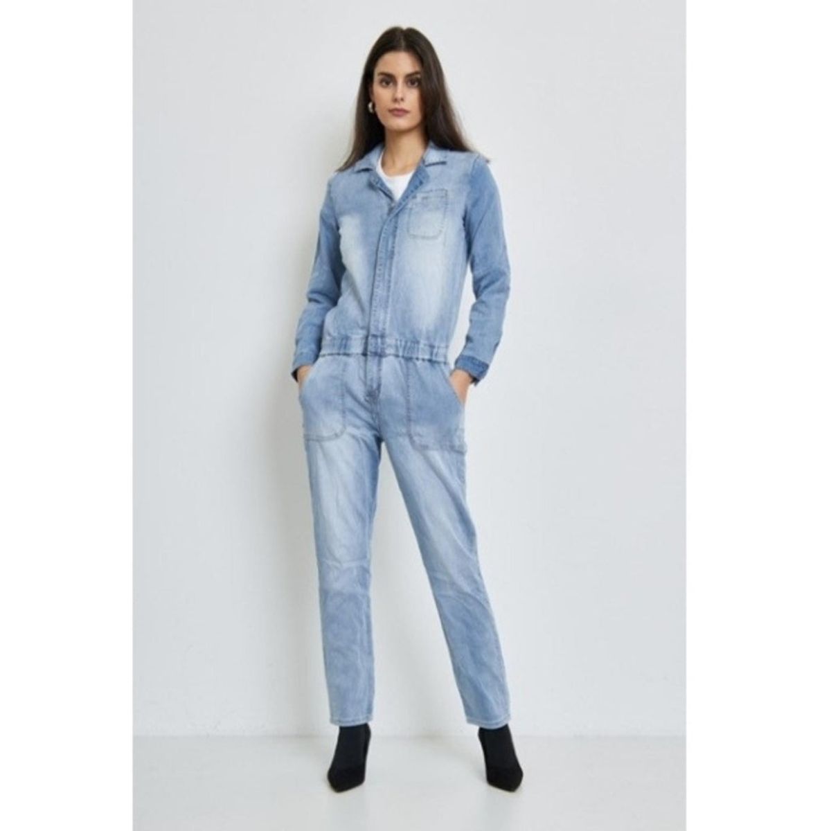 Place du Jour dame jumpsuit 92605 - Denim Blue