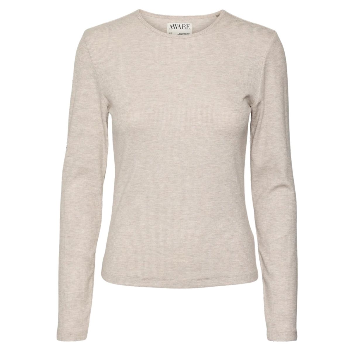 VERO MODA dame bluse VMOMEGA - Light Grey Melange