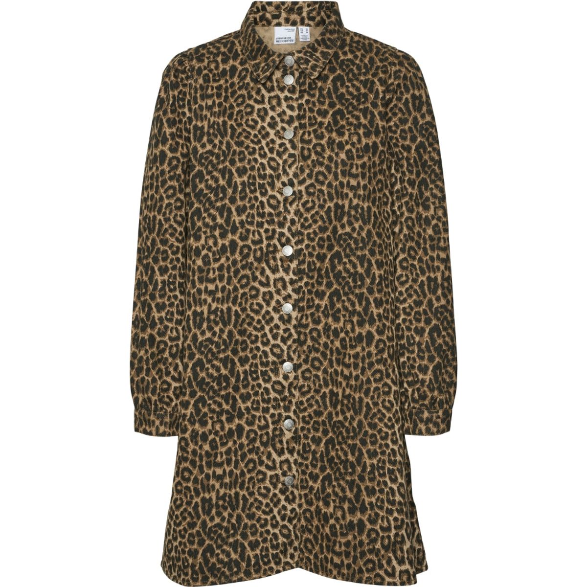 VERO MODA dame kjole VMLUCIE - Silver Mink LEOPARD