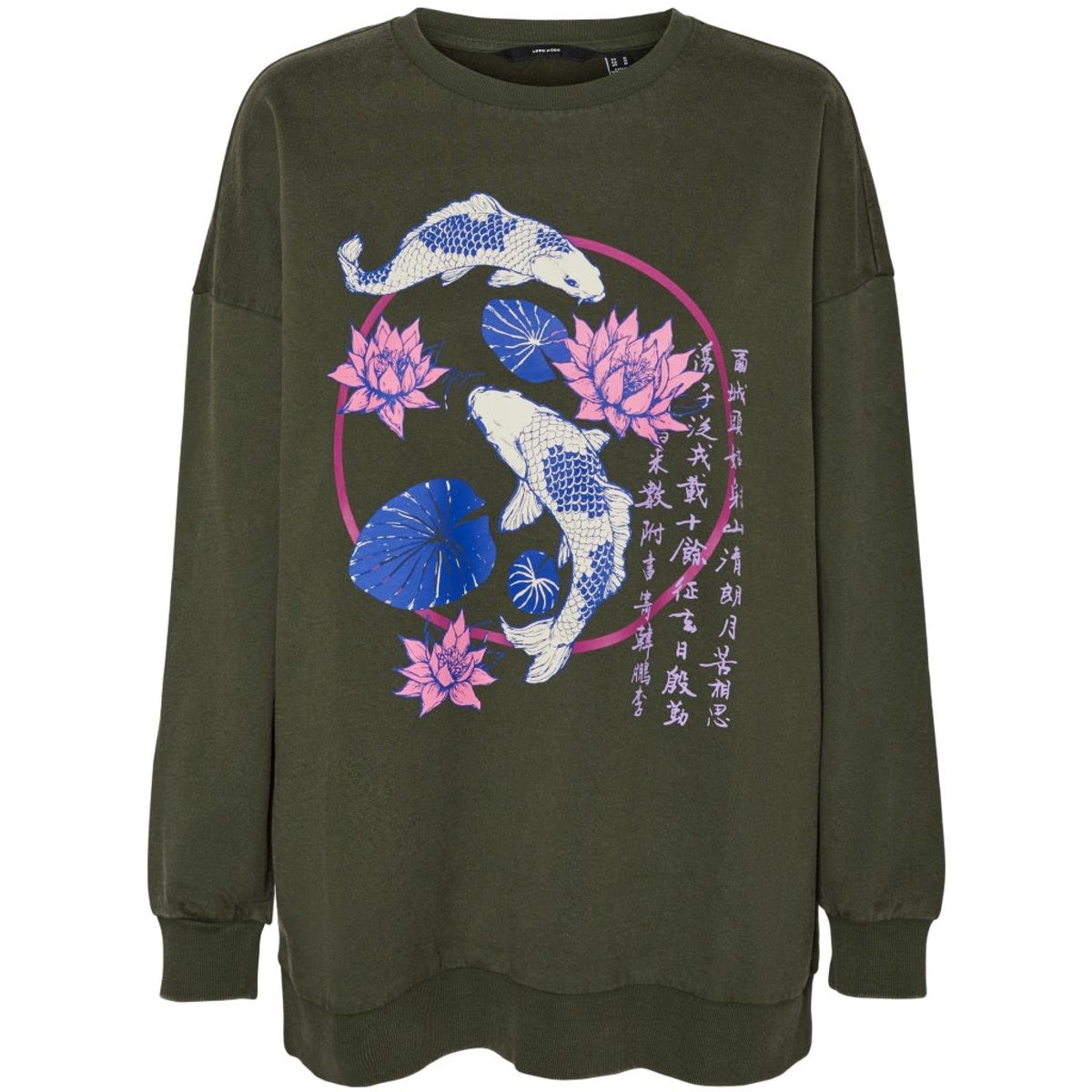 VERO MODA dame sweatshirt VMTANYA - Rifle Green BLUE FISH