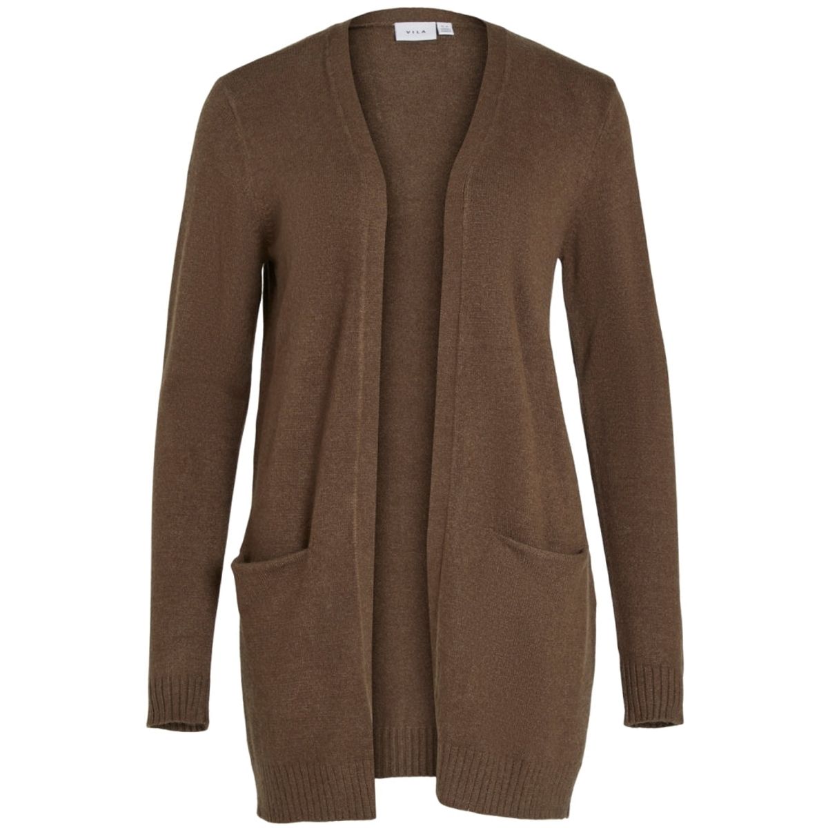 VILA dame cardigan VIRIL - Crocodile DARK MELANGE