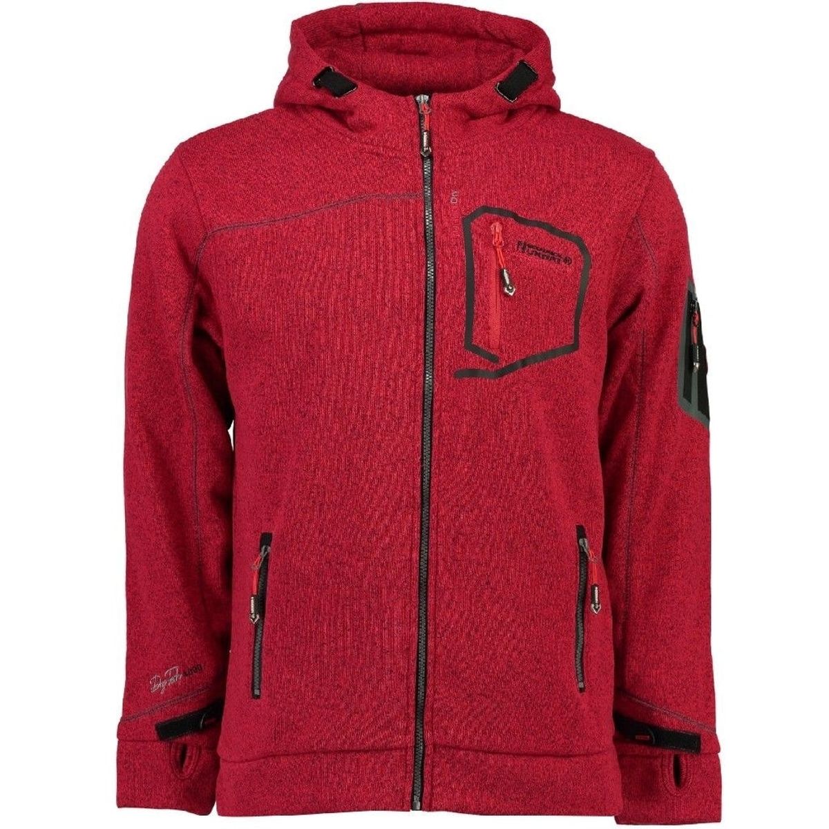 Geographical Norway Herre Fleece Jakke Telescope - Red