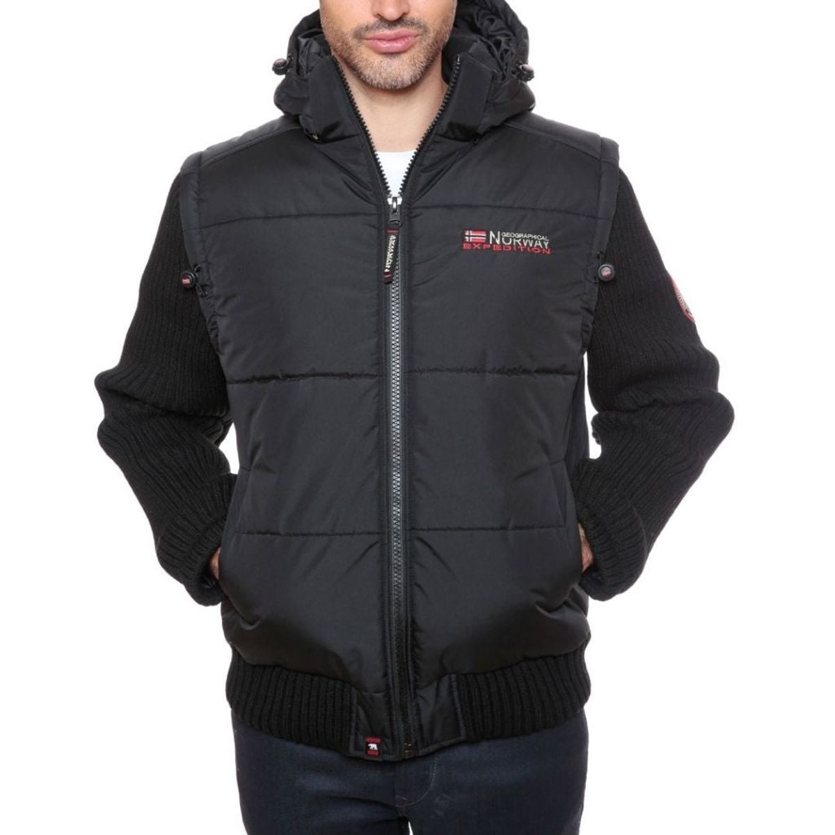 Geographical Norway Herre vinterjakke Crumberry - Black