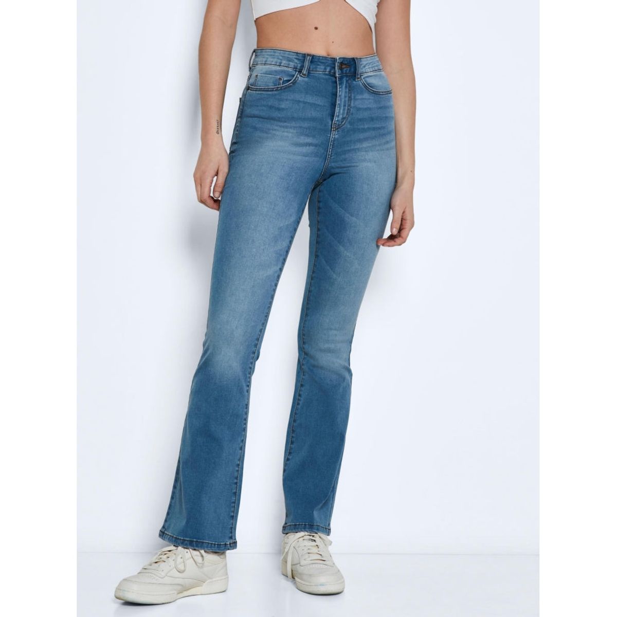 Noisy May dame jeans NMSALLIE - Light Blue Denim