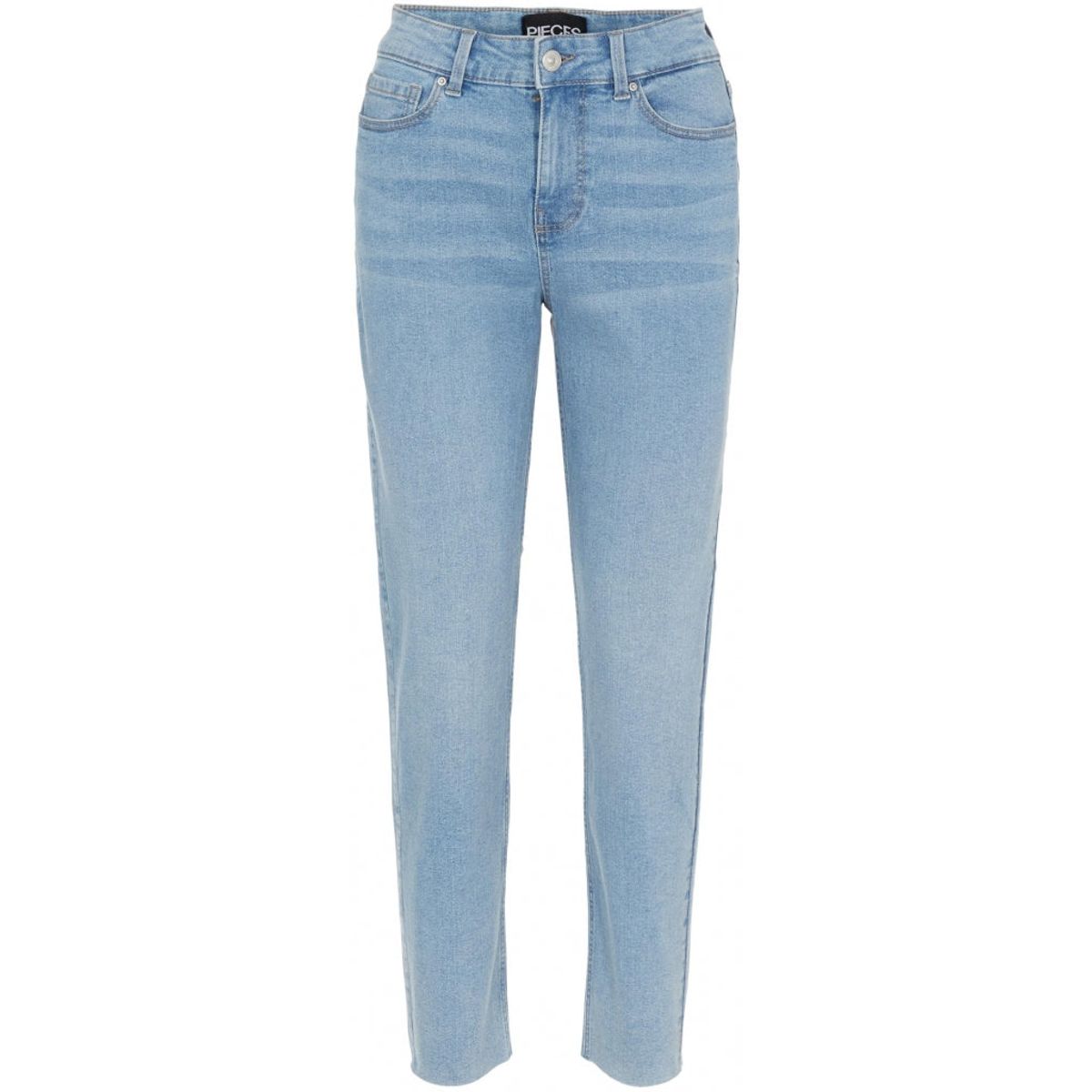 PIECES dame bukser PCLUNA - Medium blue denim