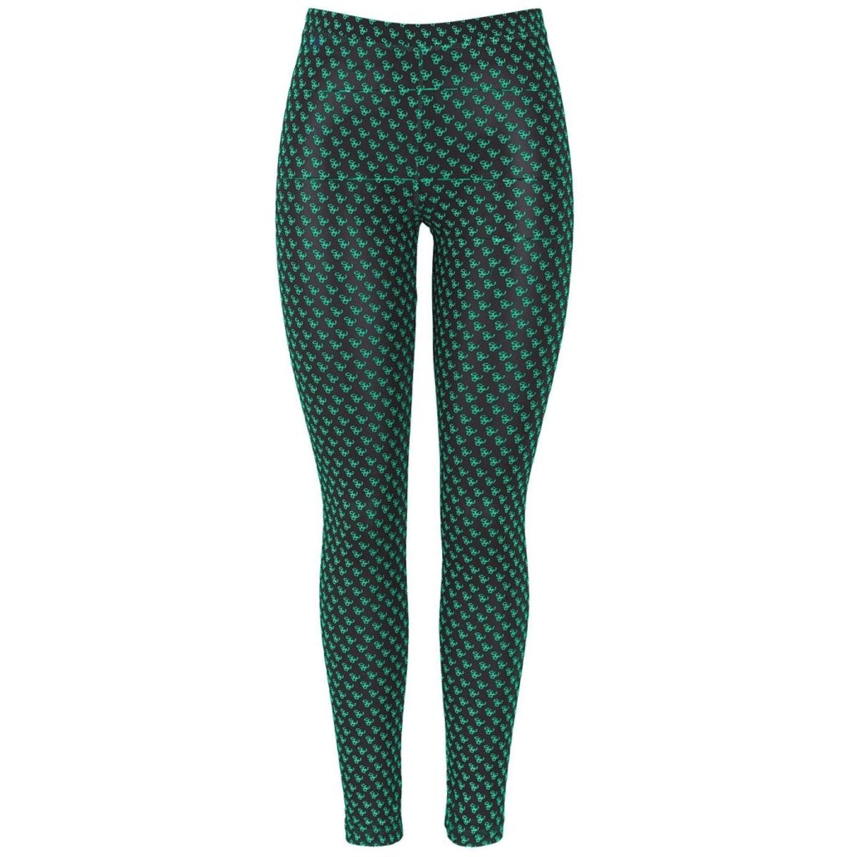 PIECES dame leggings PCSIMMO - Black Simply Green