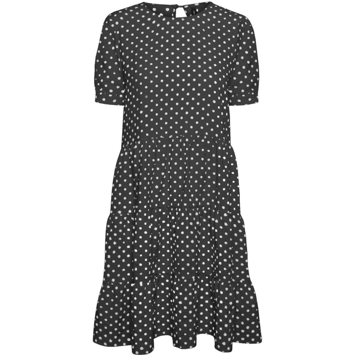 Vero Moda dame kjole VMNELLY - Black Snow White Dot