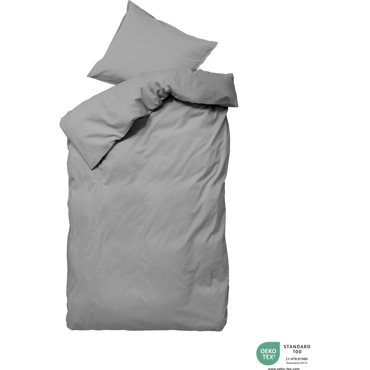 Bed linen, BNIngrid, Thunder - Thunder / Cotton (organic) / l: 220 cm, w: 140 cm, w: 70 cm, h: 50 cm