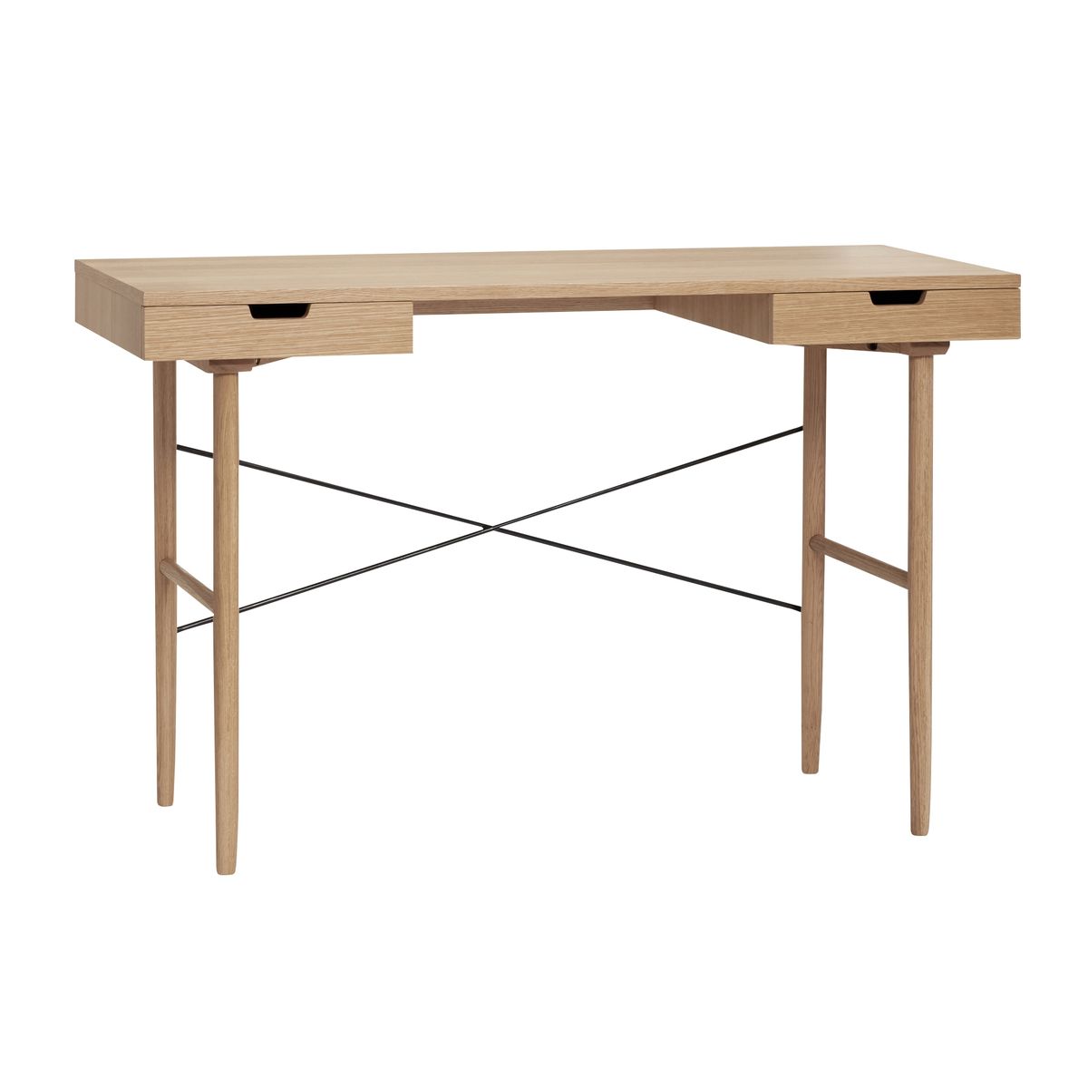 Studio Skrivebord Natur - 120x55xh77cm - 120x55xh77cm / Natur / Egetræsfiner,Egetræ