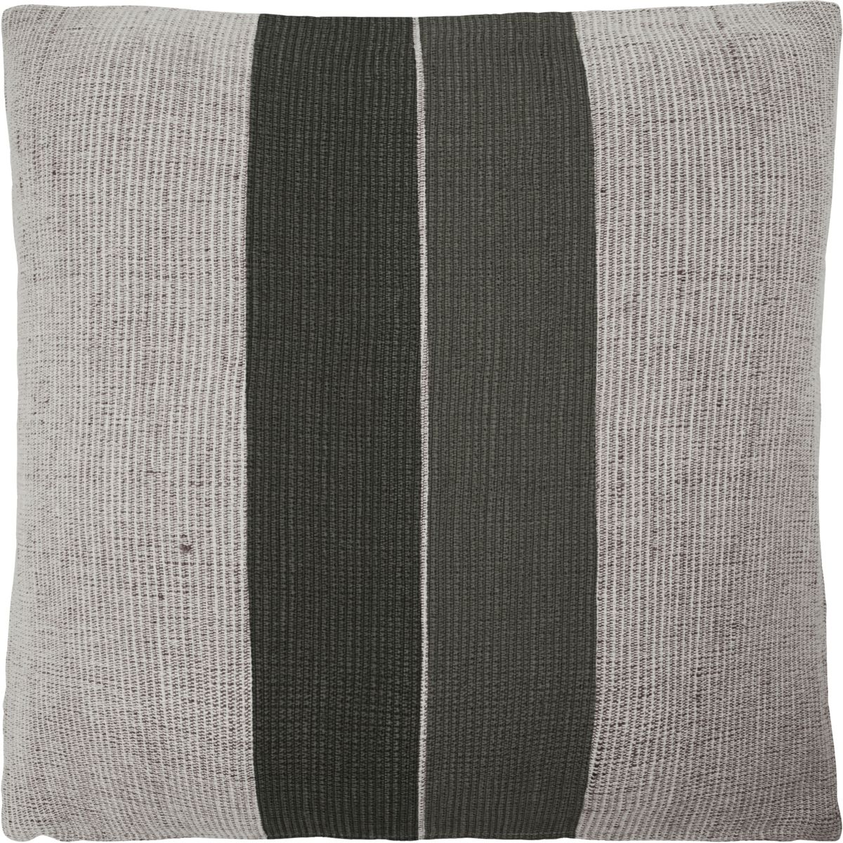 Pudebetræk, HDCanva & Pete B, Grøn;Sand - Green/Sand / Cotton , Jute / l: 50 cm, w: 50 cm