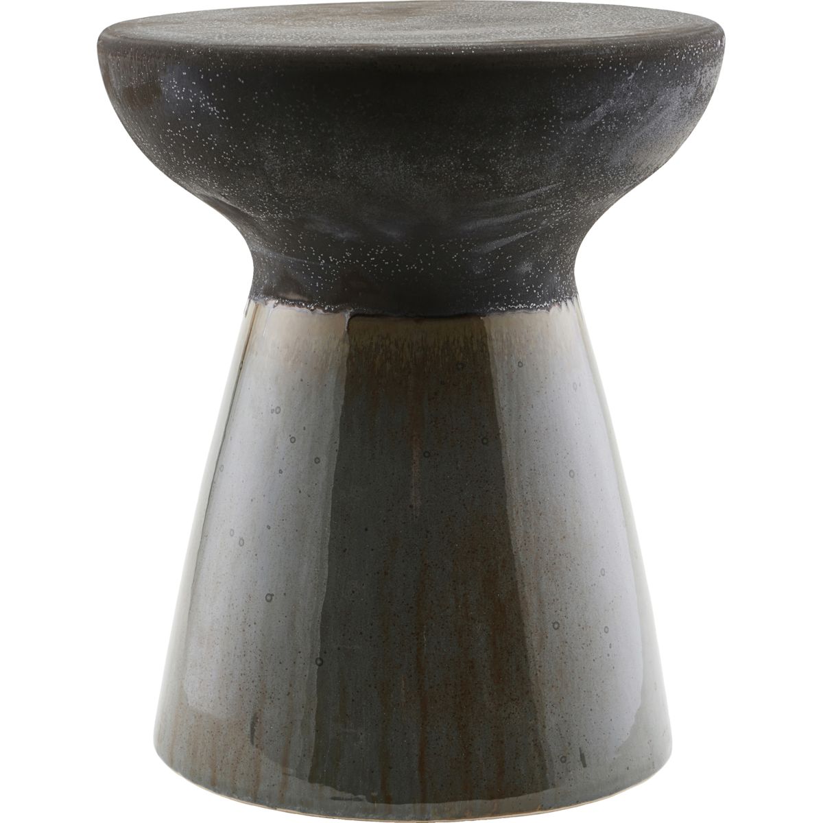 Skammel, HDPablo, Grøn;Brun - Green/Brown / Earthenware / h: 43 cm, dia: 36 cm