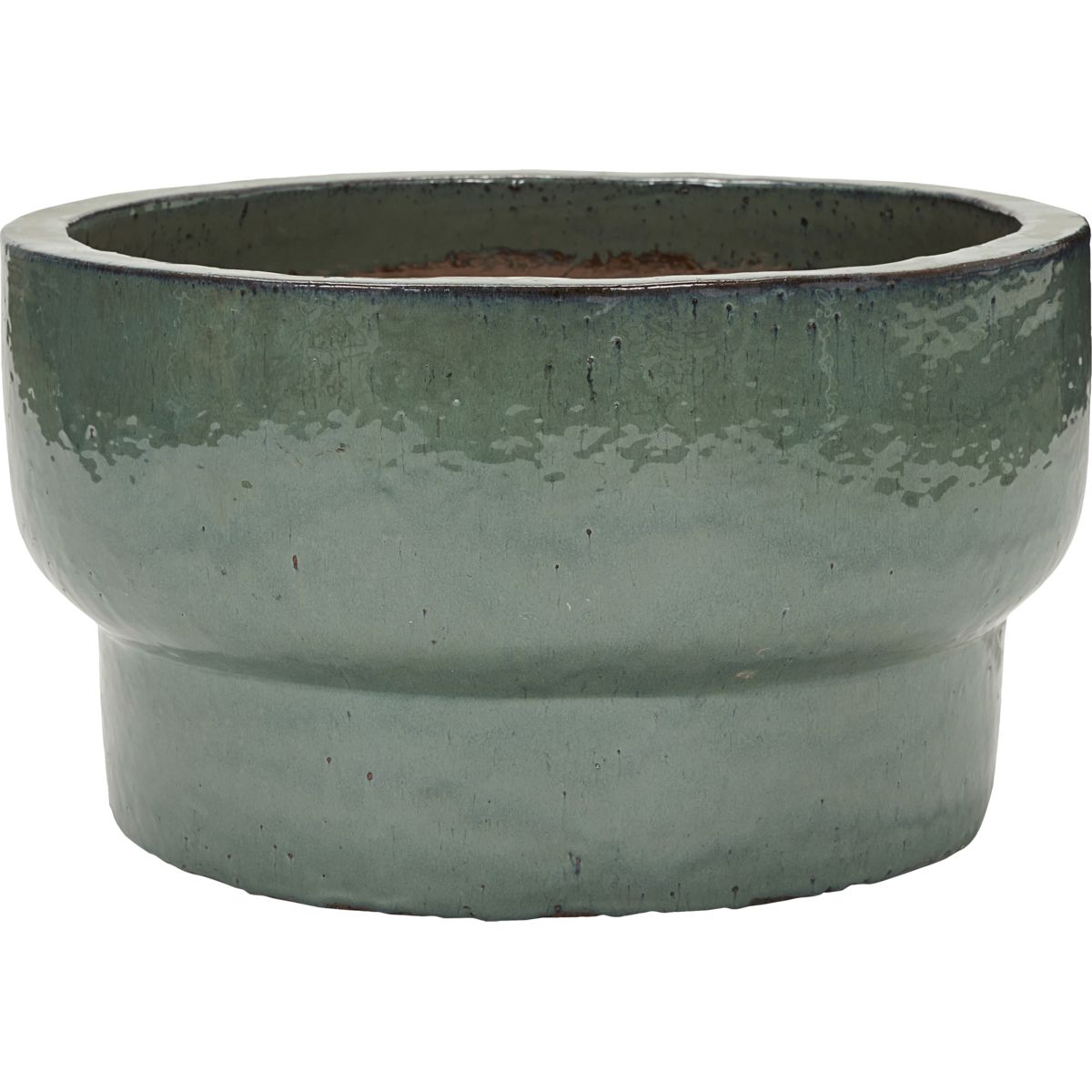 Urtepotte, HDTerra, Grøn - Green / Earthenware / h: 32 cm, dia: 60 cm