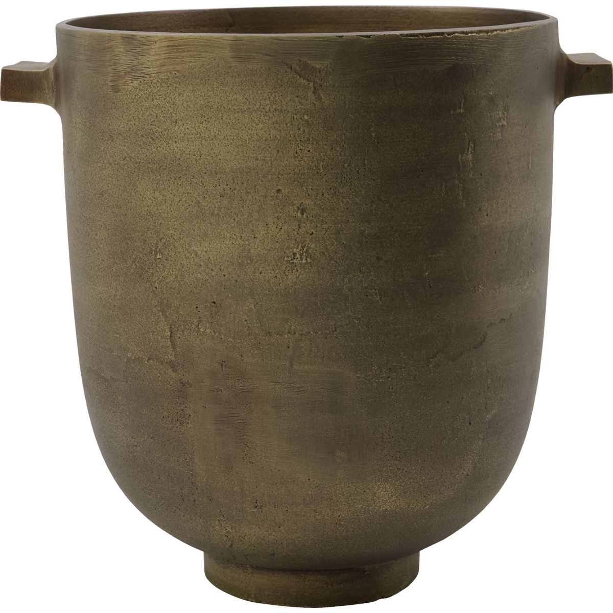 Urtepotte, HDFoem, Antik messing - Antique brass / Aluminium / h: 24 cm, dia: 20 cm