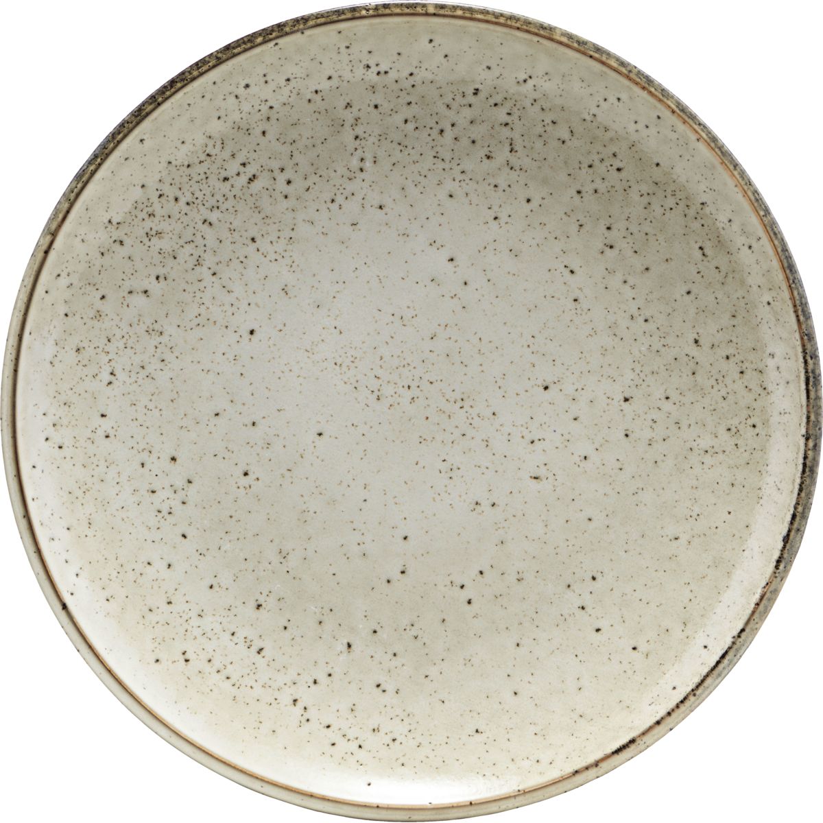 Plate, HDLake, Grey - h: 3.5 cm, dia: 27 cm / Grå