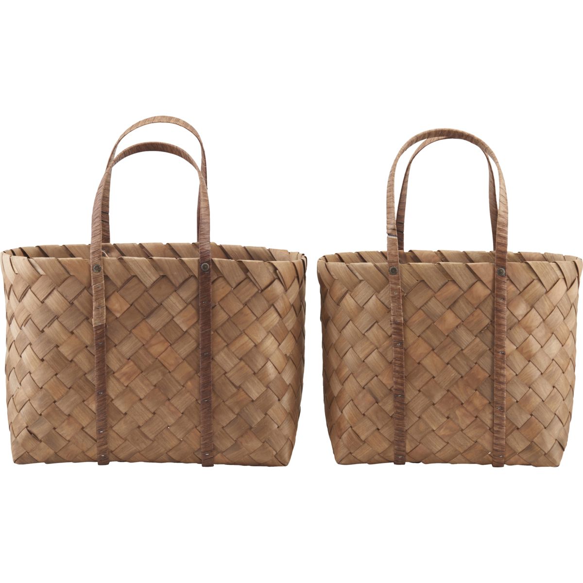 Bag, HDBeach, Brown - Brown / Pine , Paper / S:, l: 40 cm, w: 20 cm, h: 30 cm, L:, l: 50 cm, w: 22 cm, h: