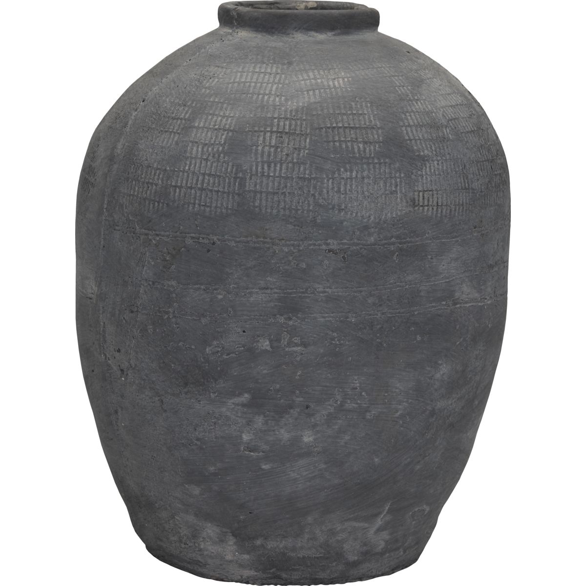 Vase, HDRustik, Concrete - h: 47 cm, dia: 37 cm / Beton / Beton