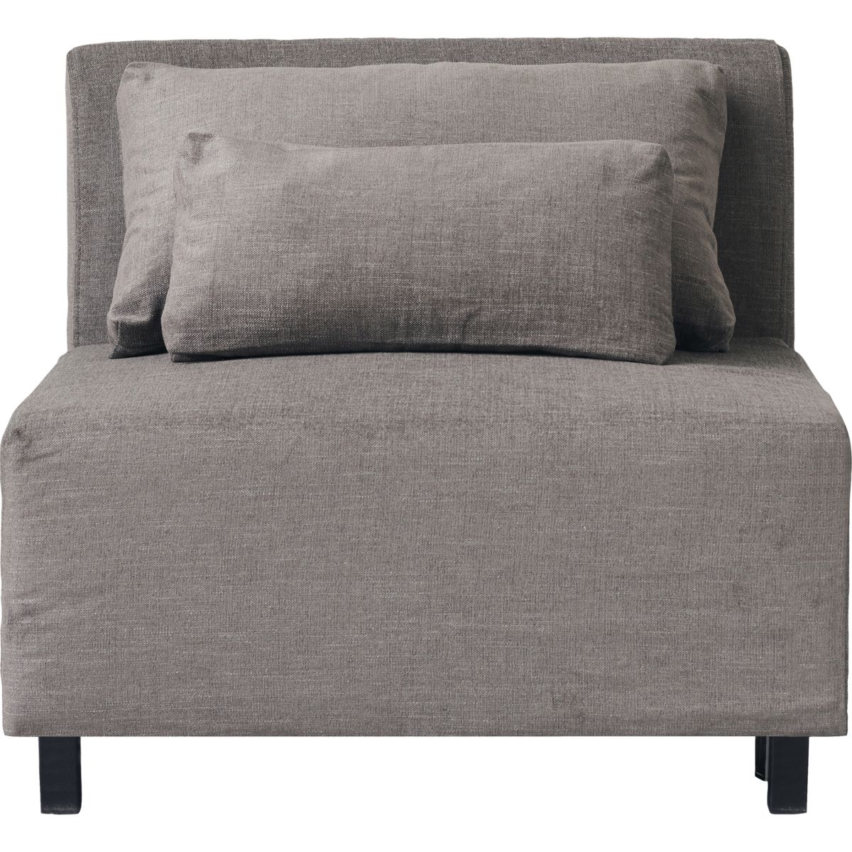 Sofa, Midtersektion, HDHazel Night, Grå;Brun - Grey/Brown / Metal , Plywood , Cotton , Legs: Metal / l: 85 cm, w: 85 cm, h: 44 cm