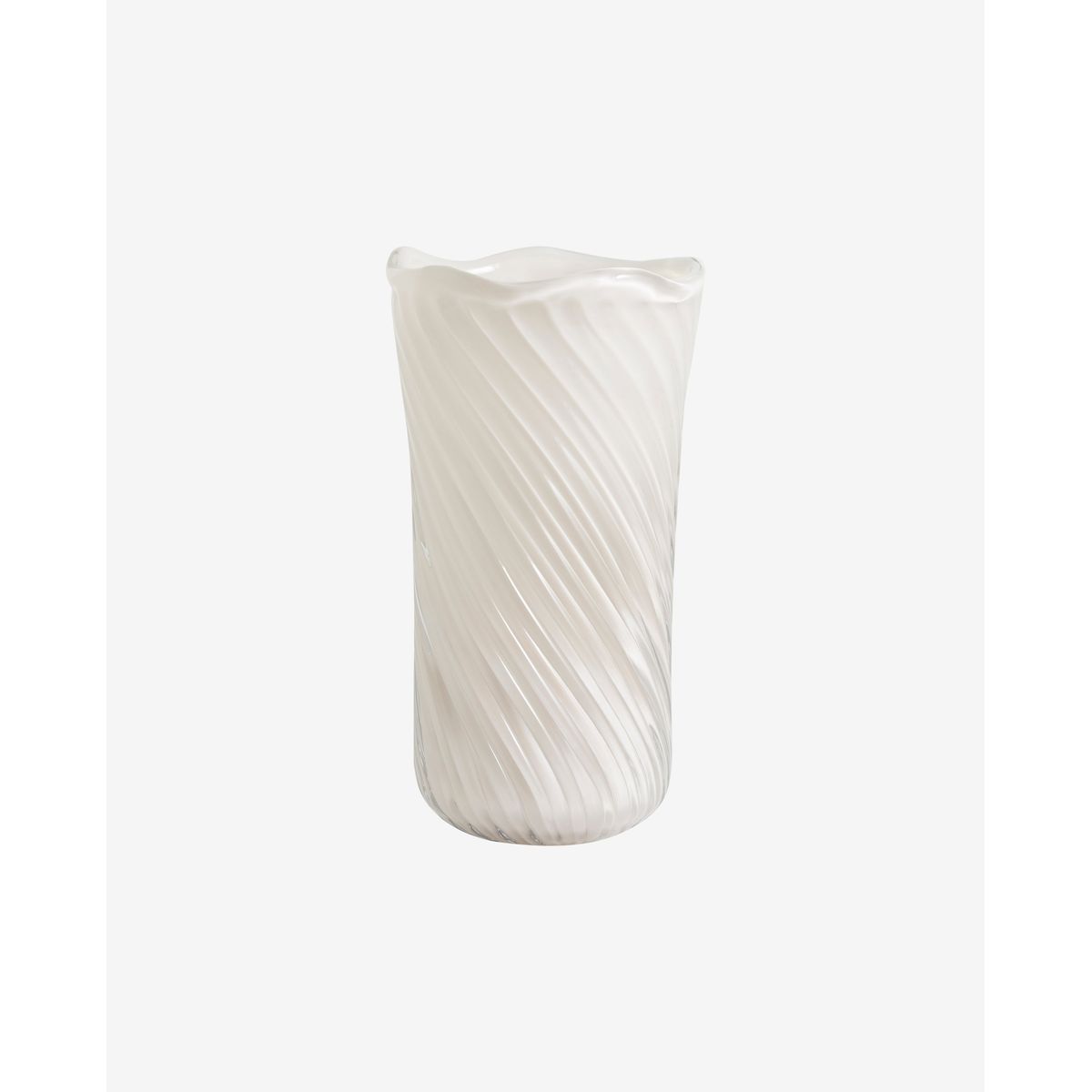 Nordal A/S HELLE vase, glass - off white