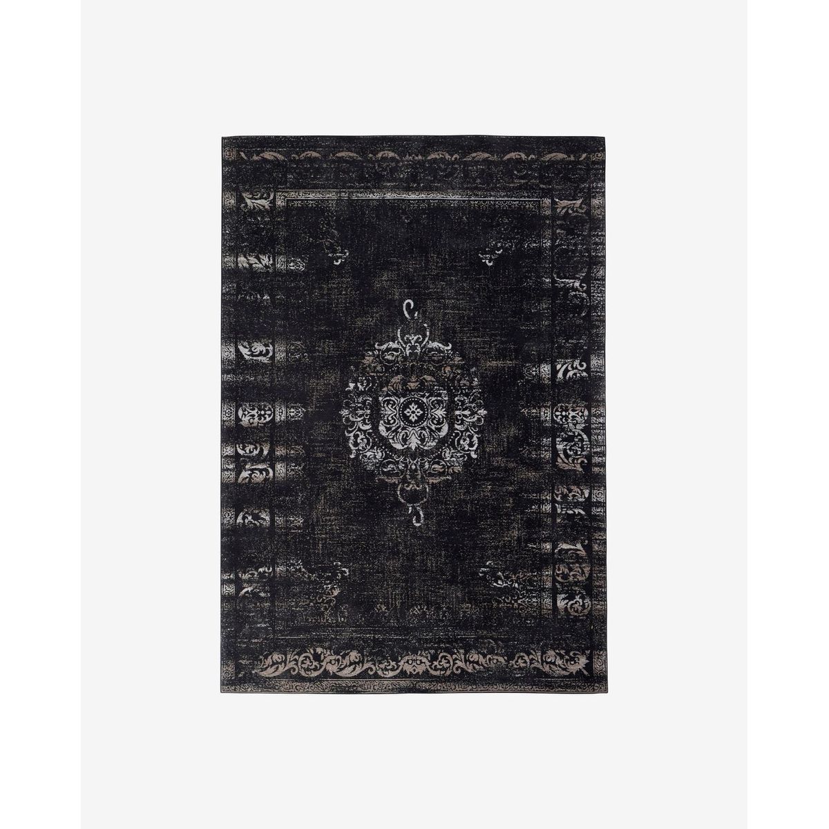 Nordal GRAND woven rug, dark grey/black