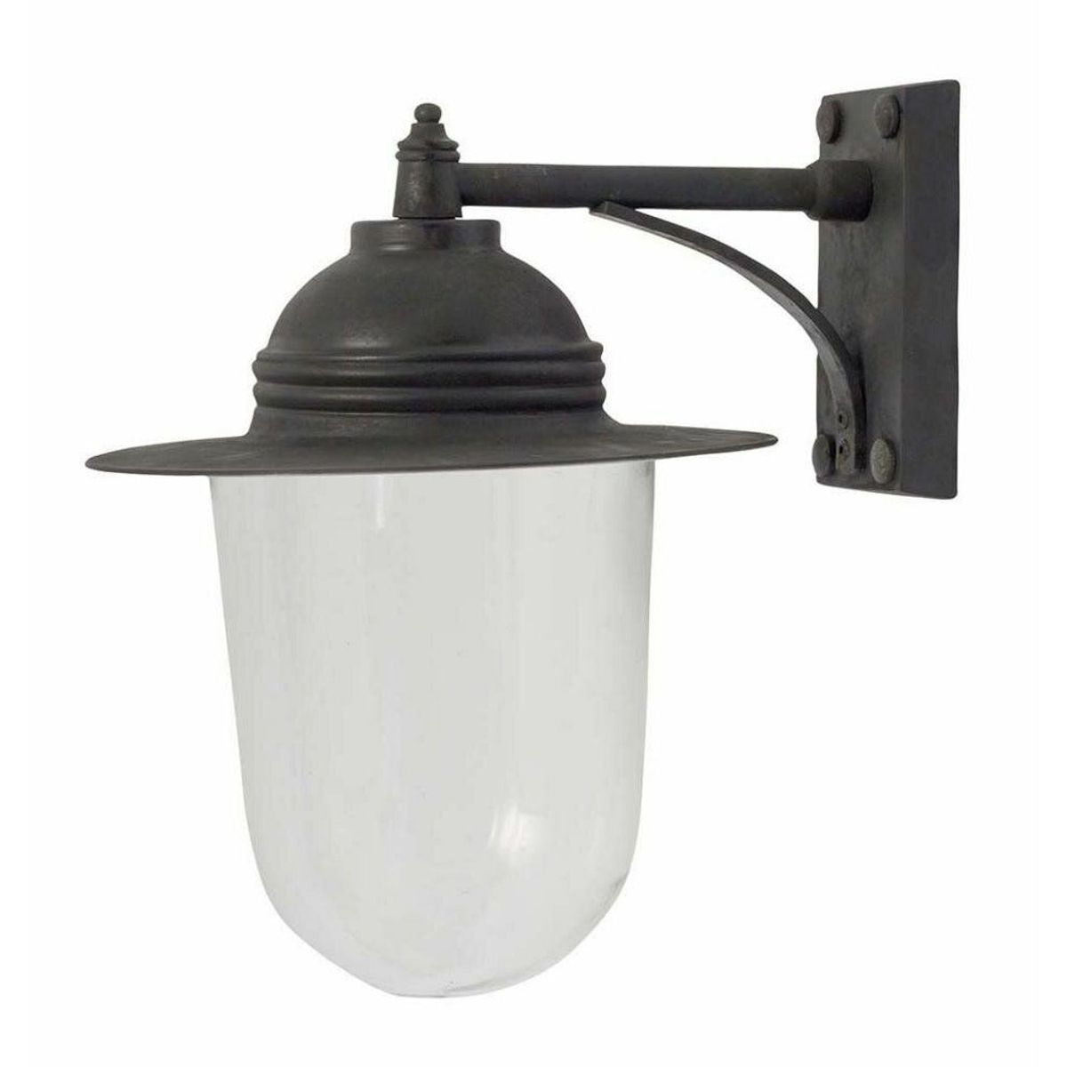 Udendørslampe til væg - h31 cm - sort