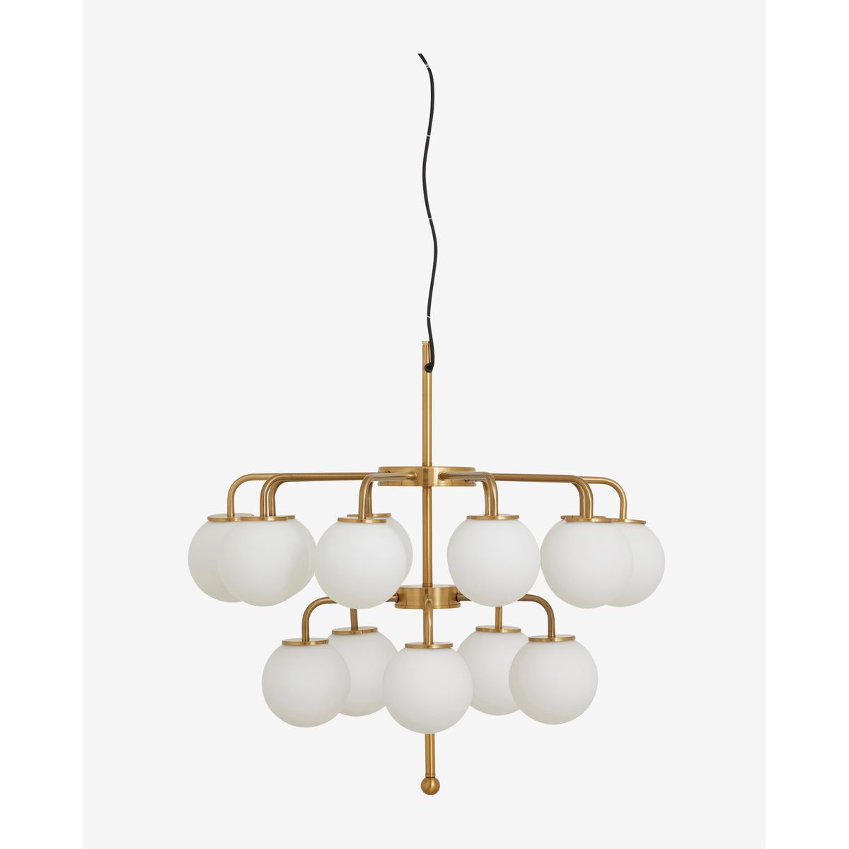 Nordal A/S PALMA chandelier - brass/white