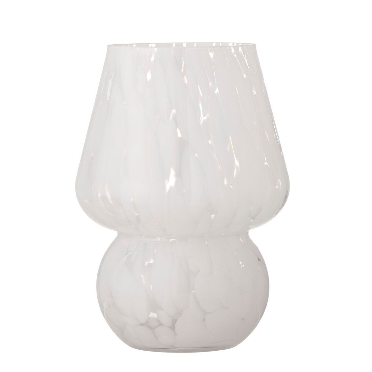 Bloomingville Halim Vase, Hvid, Glas