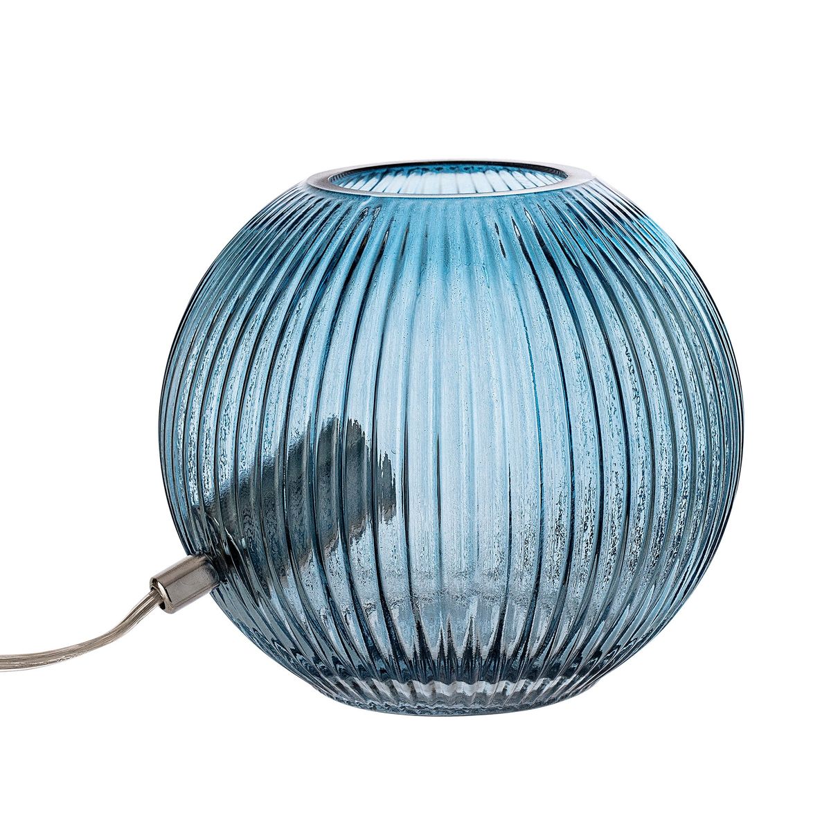 Kauri Bordlampe, Blå, Glas - D20xH18 cm - D20xH18 cm / Blue