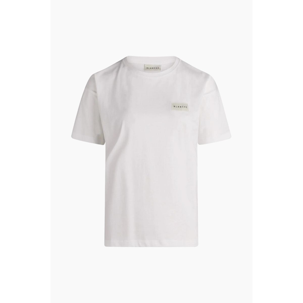 Main-BL Badge T-Shirt - White - Blanche - Hvid M