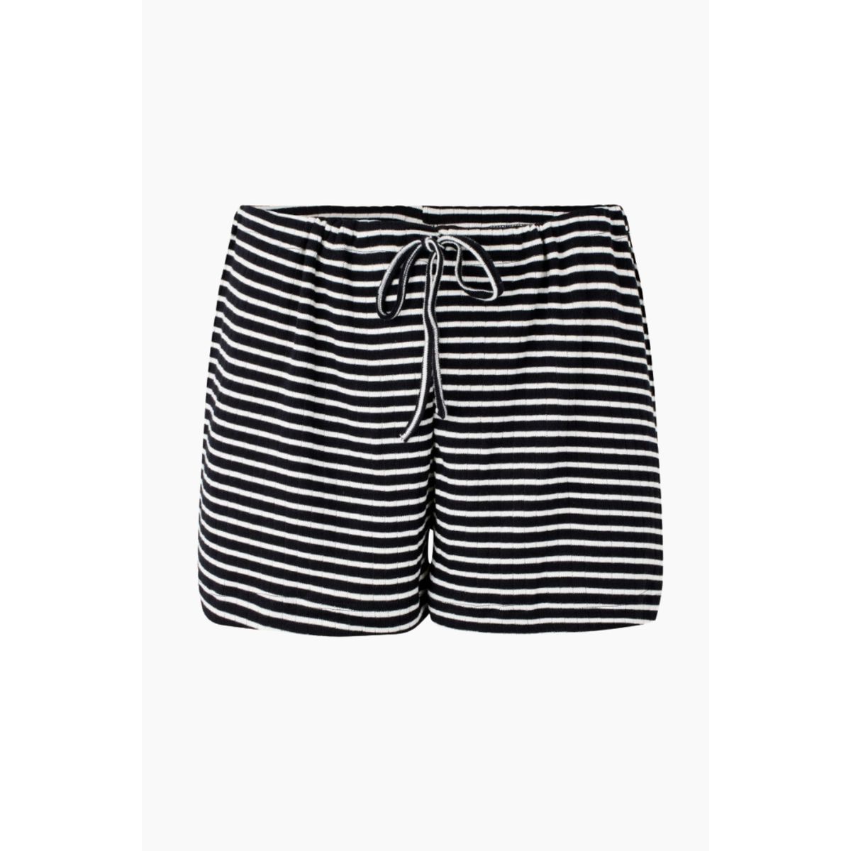 NPS Nova Shorts NPS Stripes - Black/Ecru - Nørgaard på Strøget - Stribet Size 1