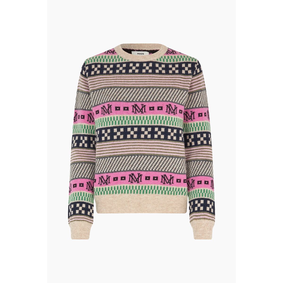 New Nordic Sonda Sweater - MN Jacquard Multi - Mads Nørgaard - Mønstret XS