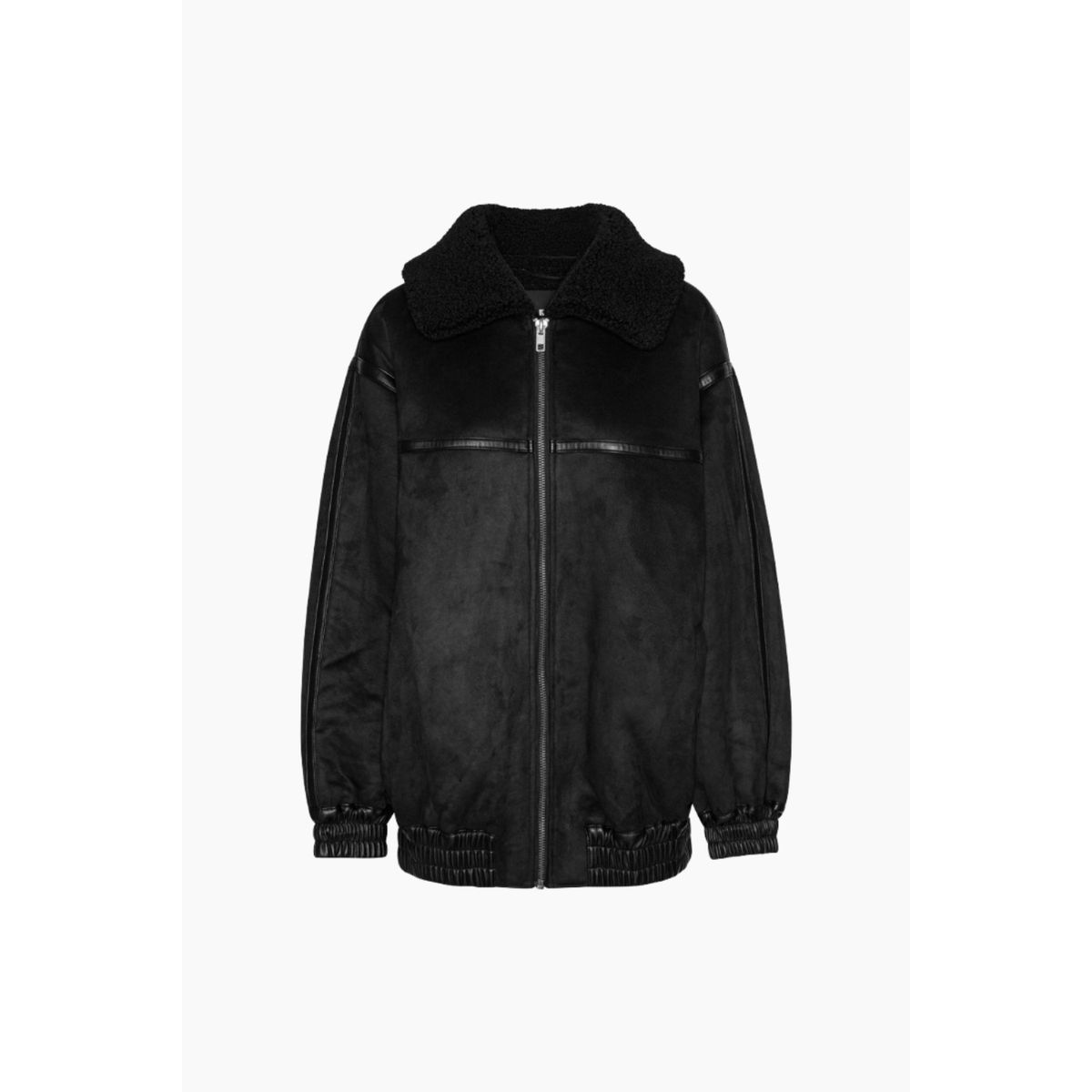 Oversized Bomber Jacket - Black - ROTATE - Sort S