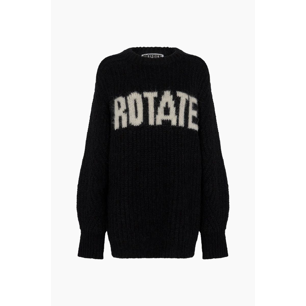 Oversized Logo Jumper - Black - ROTATE - Sort L