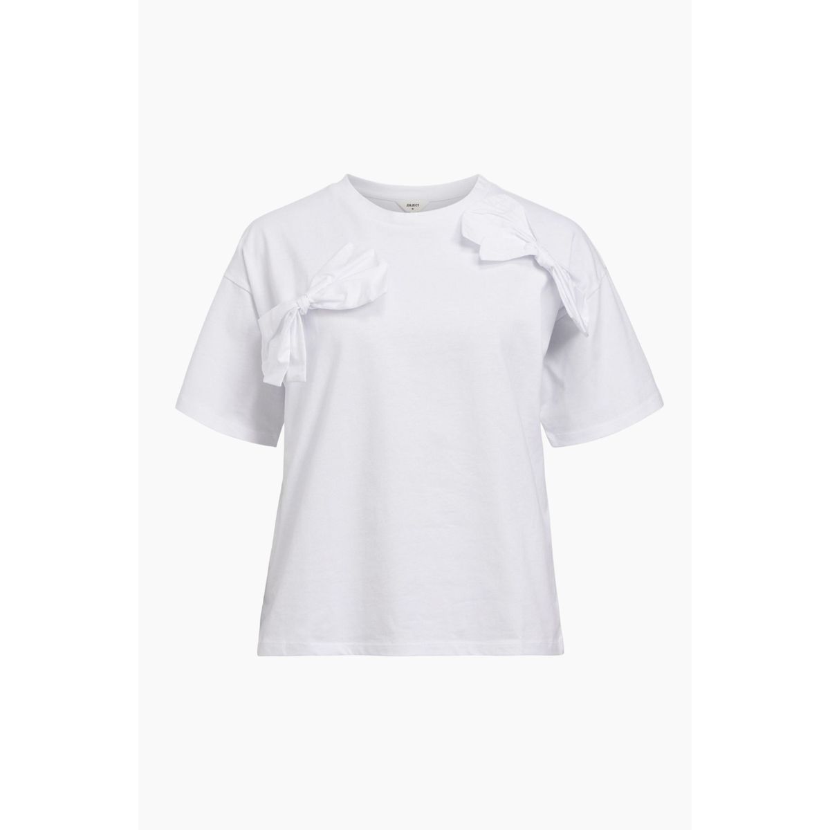 Objklara SS OW Bow Tee - White - Object - Hvid S