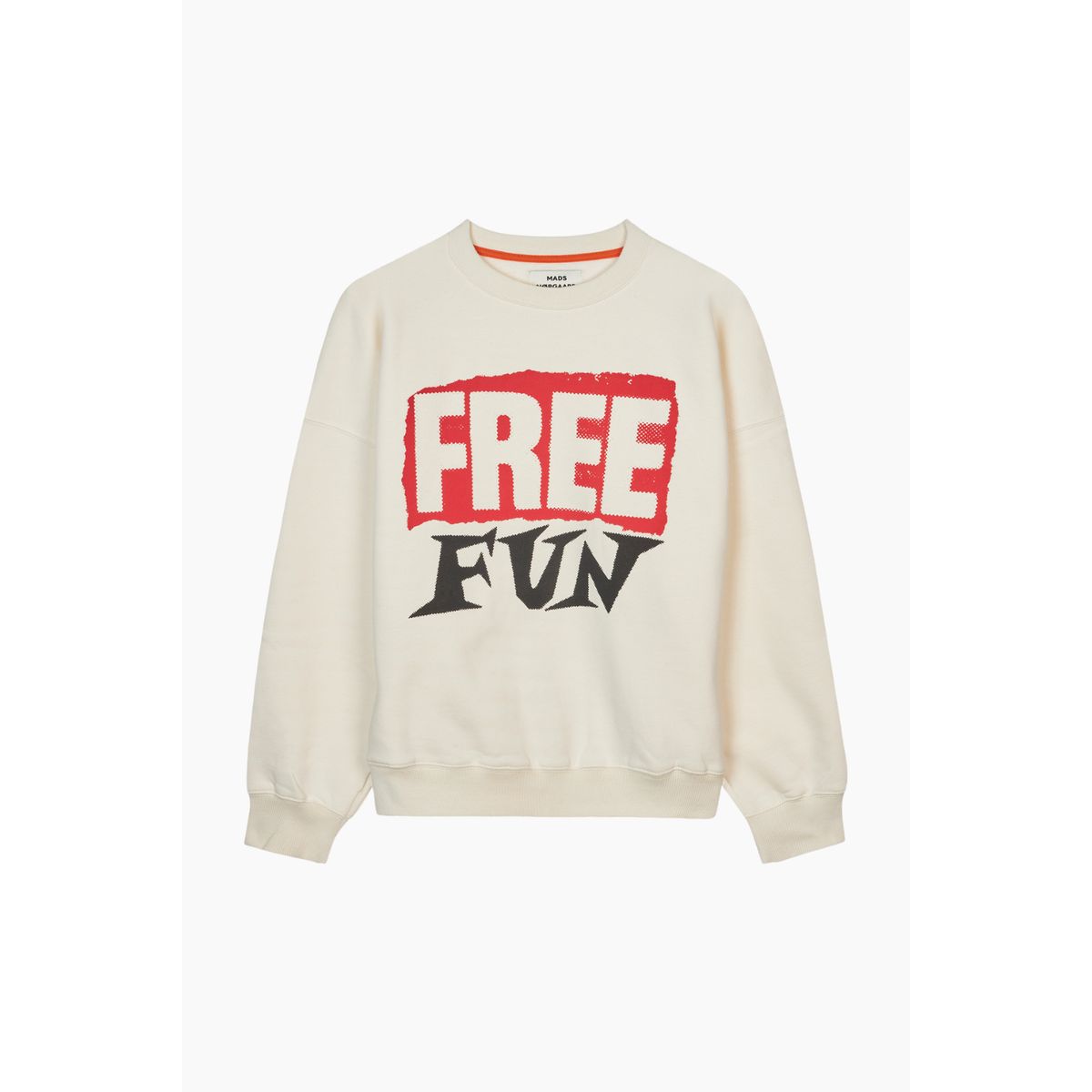 Organic Sweat Atli Sweatshirt - Snow White - Mads Nørgaard - Creme XL