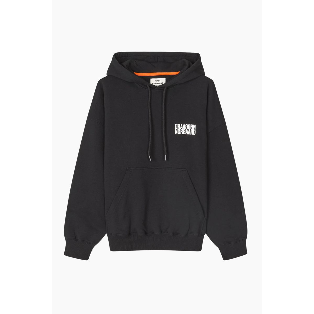 Organic Sweat Atlas Hoodie - Black - Mads Nørgaard - Sort L