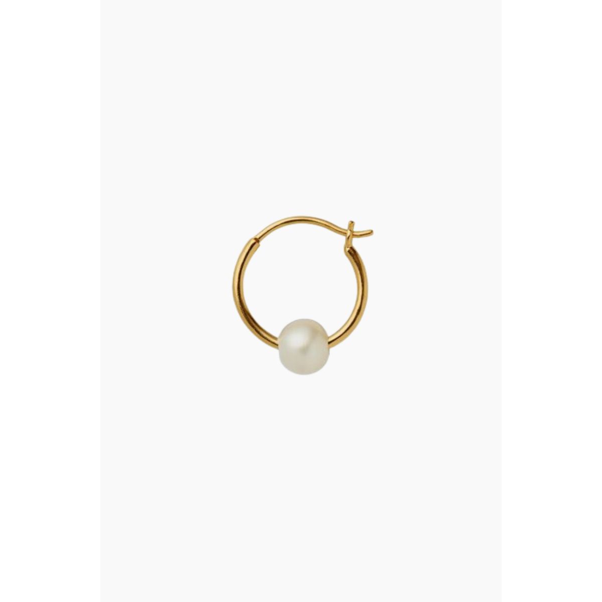 Big Pearl Berrie Hoop - Gold - Stine A - Guld One Size