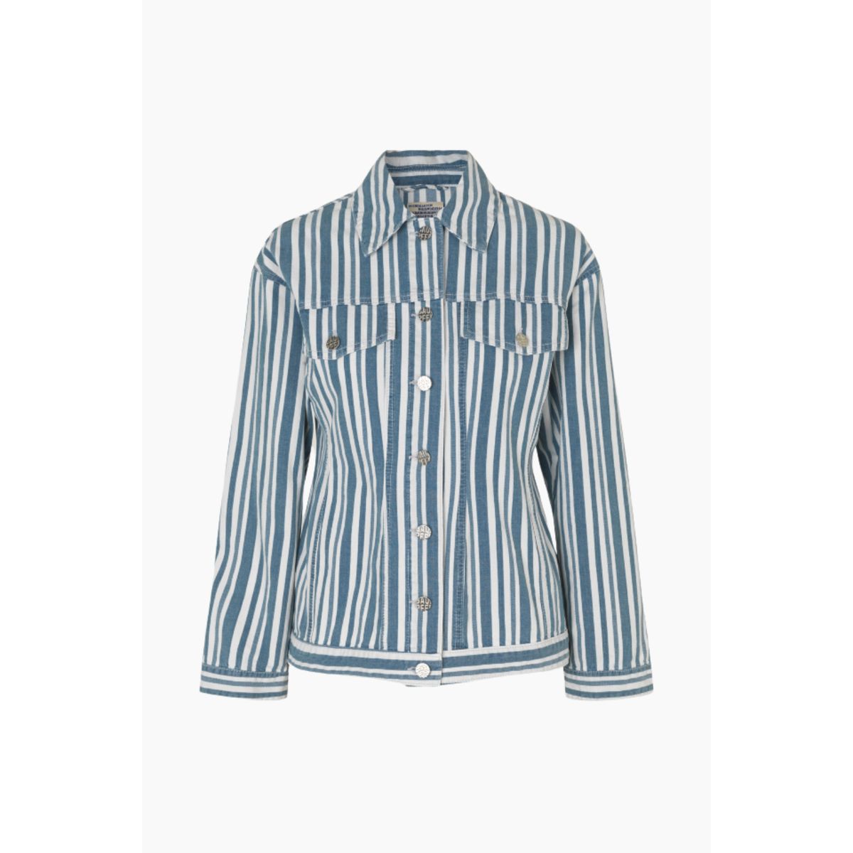 Billie Jacket - Striped Spring Denim - Baum und Pferdgarten - Stribet XS