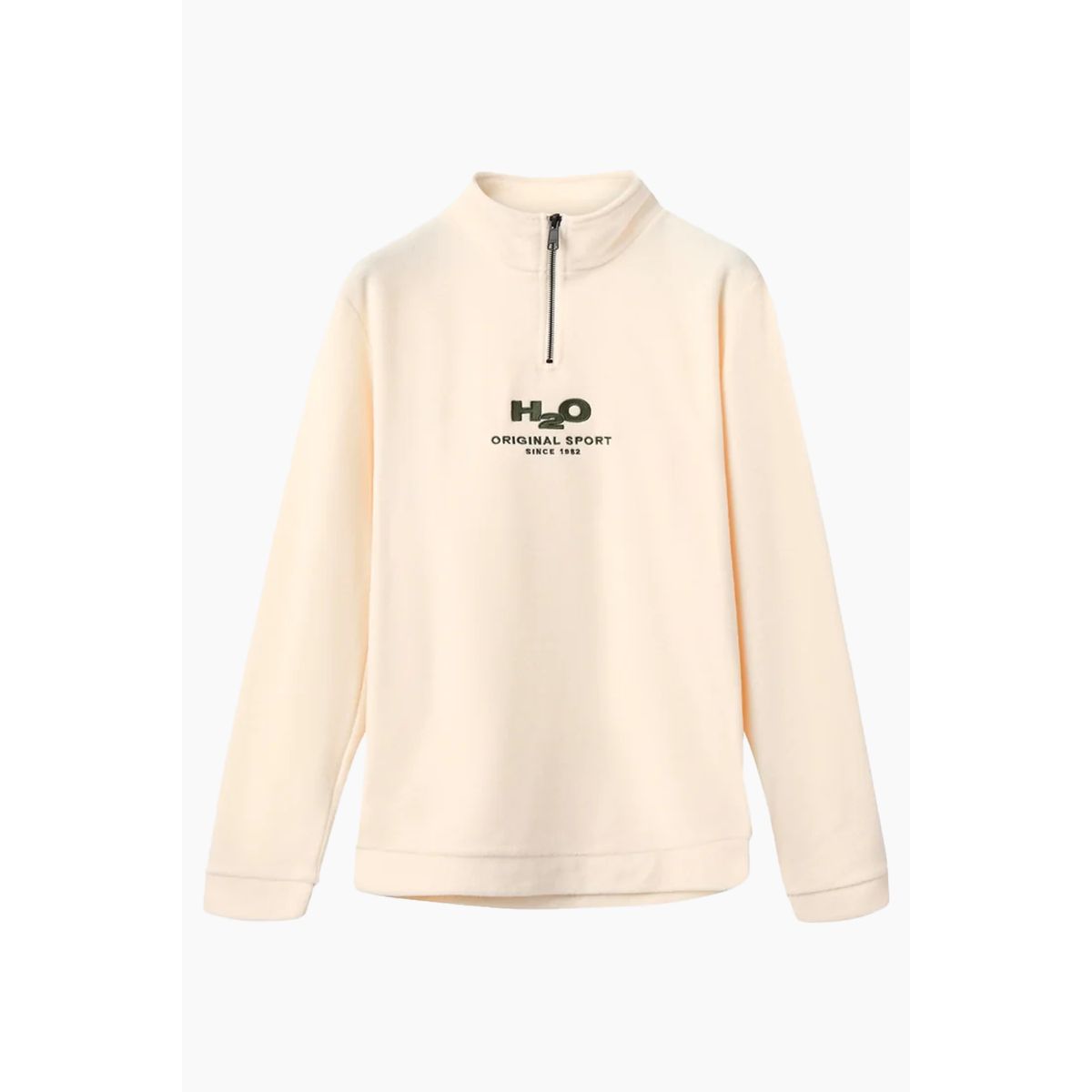 Blåvand II Fleece Half Zip - Chalk - H2O - Hvid XL