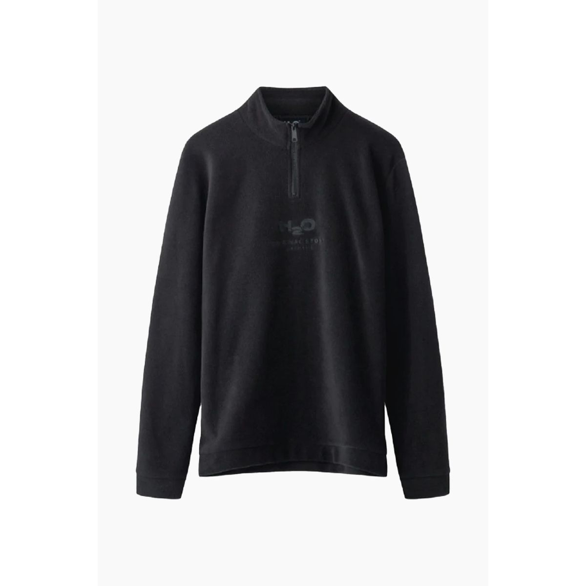 Blåvand II Fleece Half Zip - Black - H2O - Sort XS