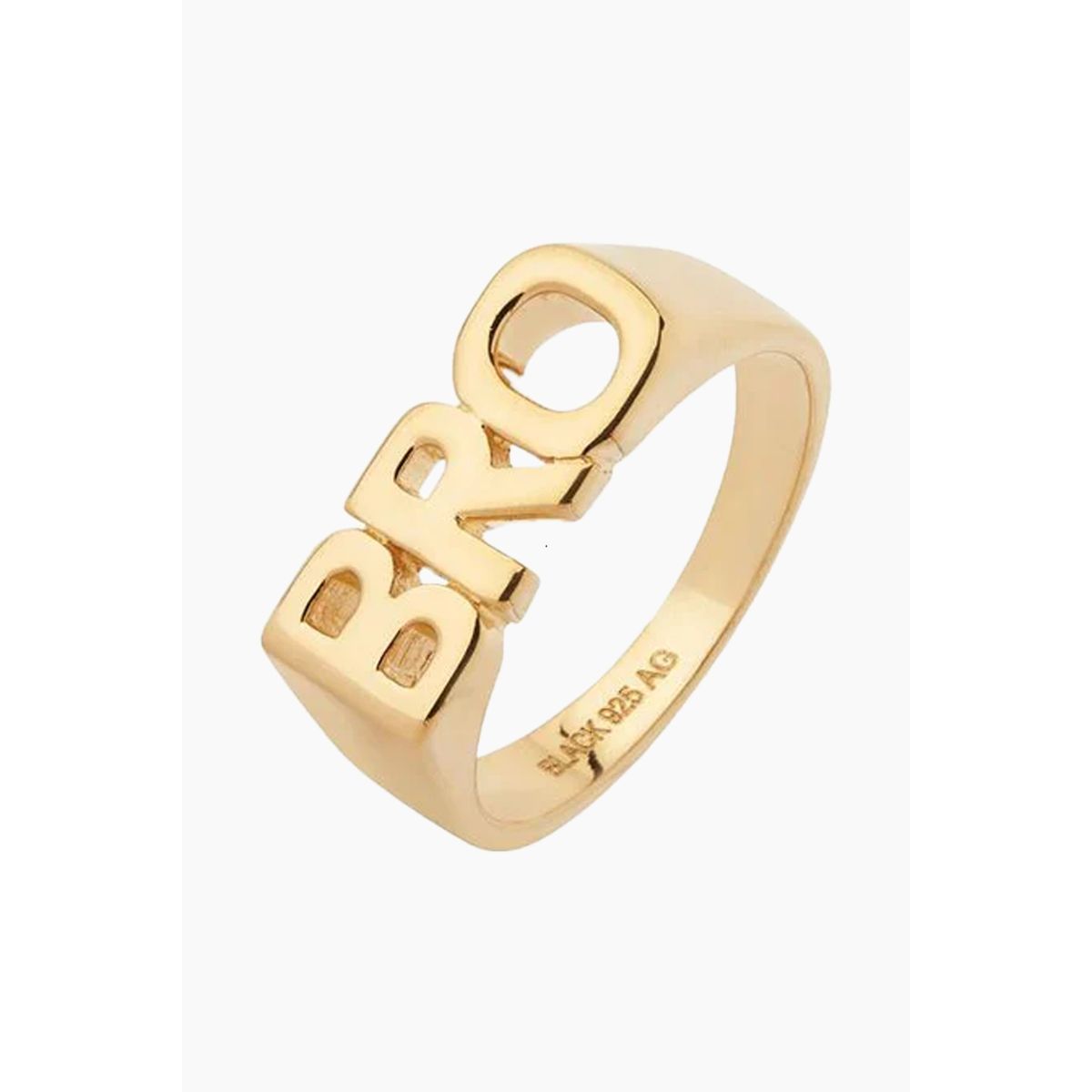 Bro Ring- Goldplated Silver - Maria Black - Guld 54