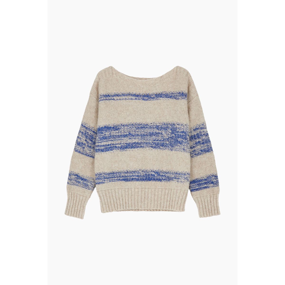 Brooke Sweater - Mix Bright Blue - Aiayu - Beige L