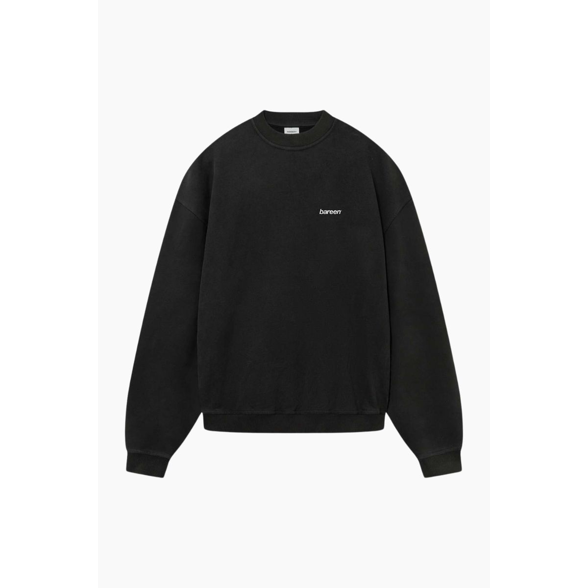 Crewneck Oversize Logo 2.0 - Black - bareen - Sort S