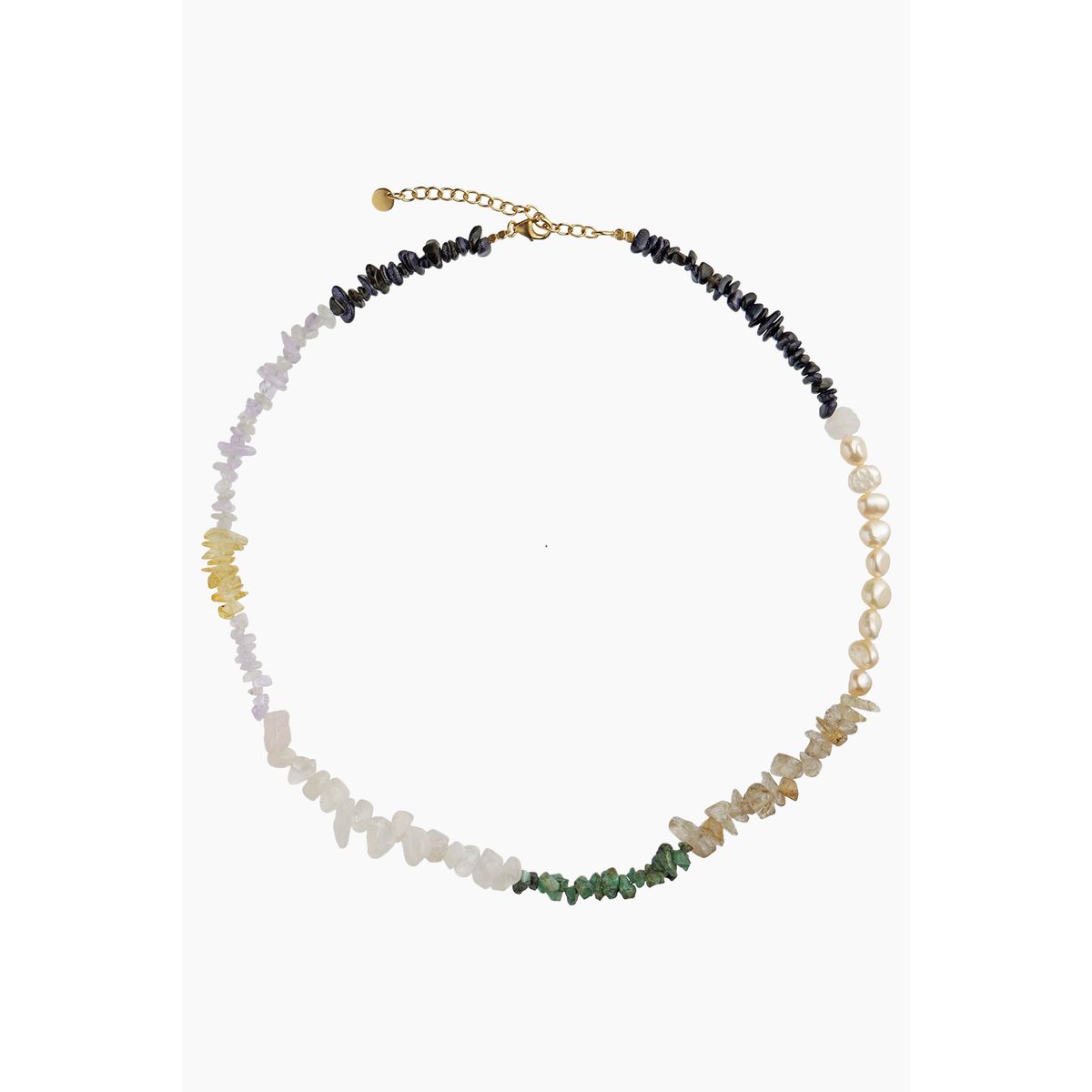 Crispy Coast Necklace - Pacific Colors With Pearls & Gemstones - Stine A - Multi One Size