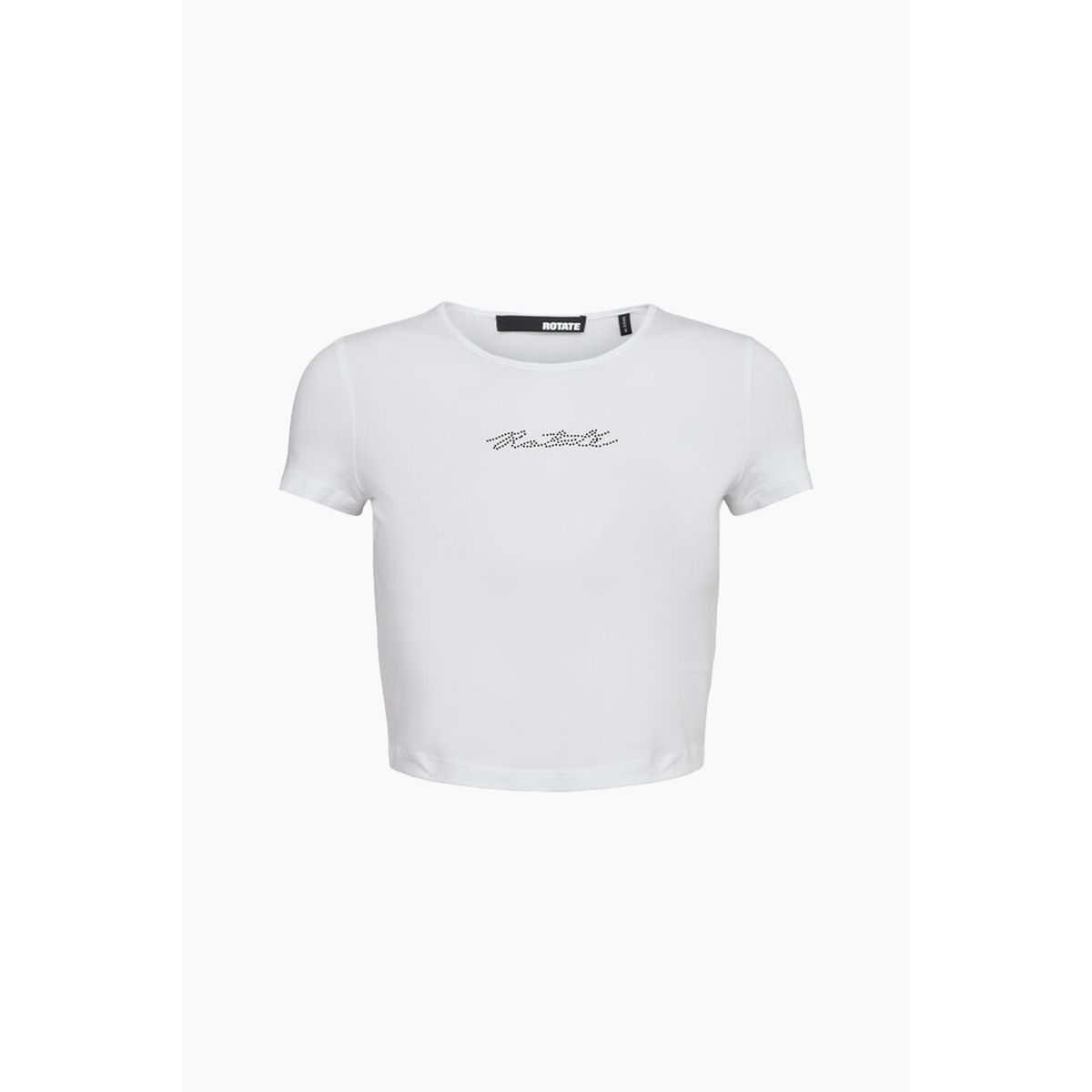 Cropped T-shirt - Bright White - ROTATE - Hvid M