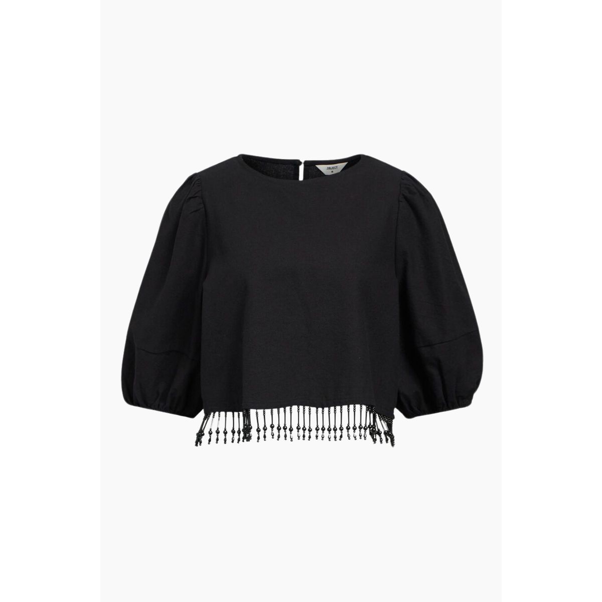 Objfreja 2/4 Cropped Top 136 - Black - Object - Sort S