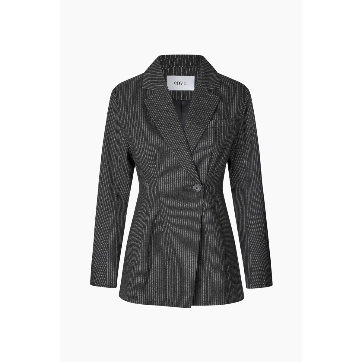 Enaugustine Blazer 7187 - Dark Grey Stripe - Envii - Grå S