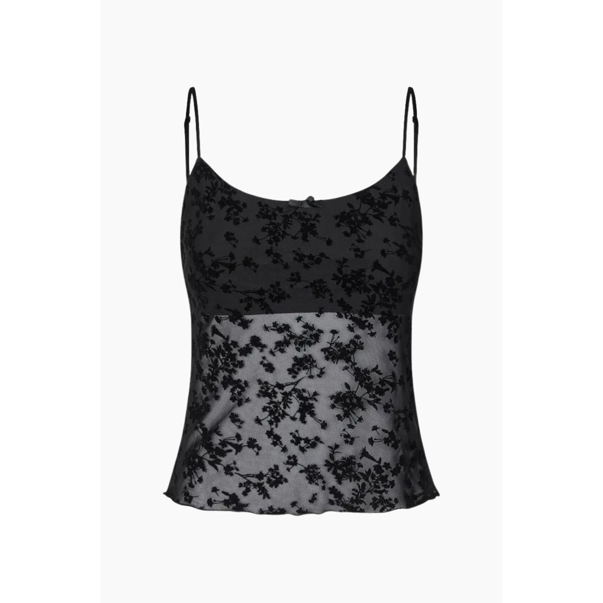 Ennicola SL Top - Black Leaves - Envii - Sort M