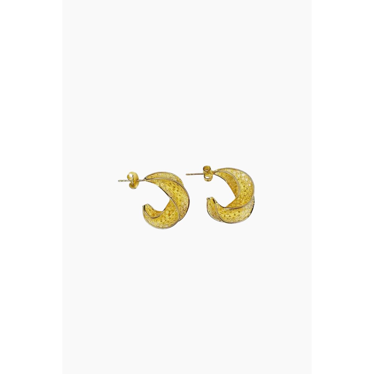 Filigran Afrika Studs - Goldplated - Pico - Guld One Size