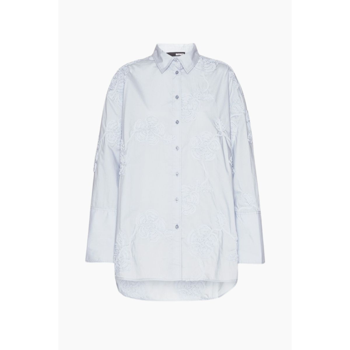 Flower Oversized Shirt - Skyway Blue - ROTATE - Blå M