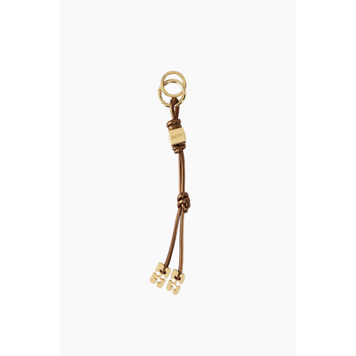 Ganni Bou Keyring Metallic A6258 - Bronze - GANNI - Brun One Size